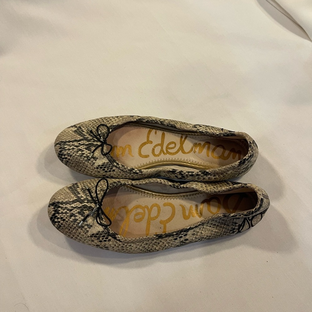 Sam Edelman Women's Snake Print Flats